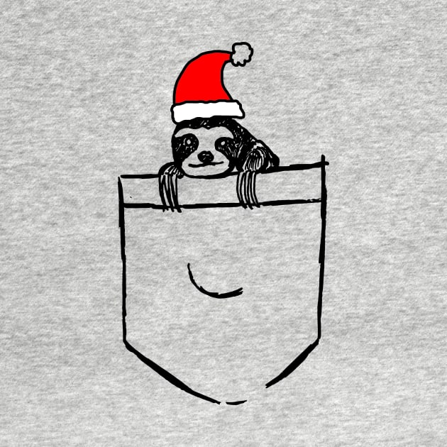 Santa Pocket Sloth New Year Edition by mervy